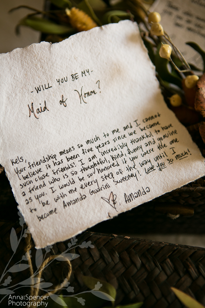 note to bride from bridesmaid